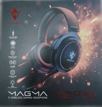 CASQUE GAMING MAGMA V02PRO BLACK BT 7.1 RGB