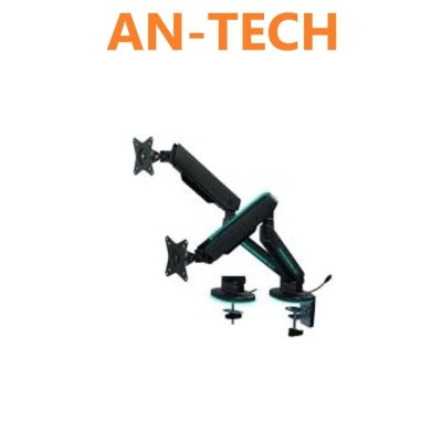 VORTEX VRX54-C024HL - SUPPORT DOUBLE ÉCRAN -17" À 35" - RGB - 2 x 15KG -FIXATION BUREAU -VESA 75/100