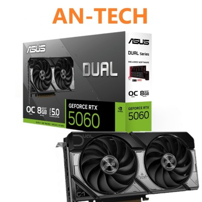 CARTE GRAPHIQUE ASUS Dual GeForce RTX 5060 OC Edition 8GB