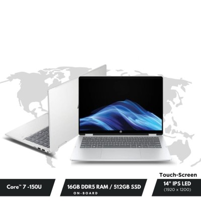 LAPTOP HP OMNIBOOK FLIP 5 fp0023dx Core 7 150U / 16Go DDR5 / 512GB SSD / 14 2K Tactile X360