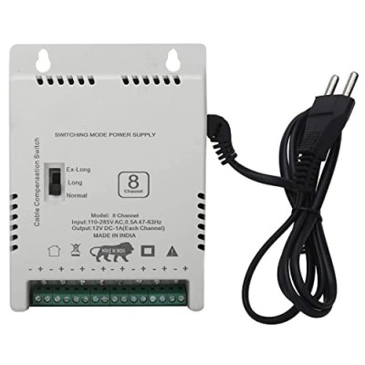 Alimentation CCTV IPR multiport 8 canaux (entrée 150-300V, sortie 12 Volt 10 Amp)