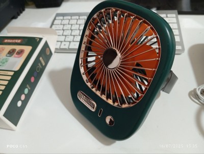Mini ventilateur 3 VITESSE rechargeable par USB 1200mAH  مروحة