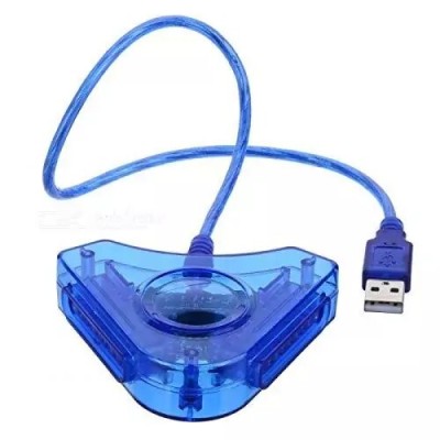 Convertisseur de lecteur USB vers PS2 - Bleu