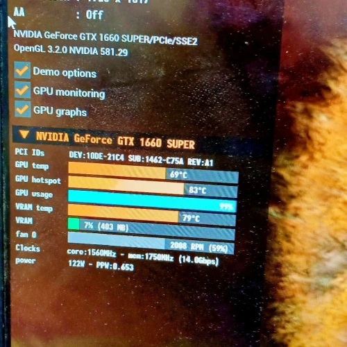MSI GTX 1660 super VENTUS XS OC 6GB