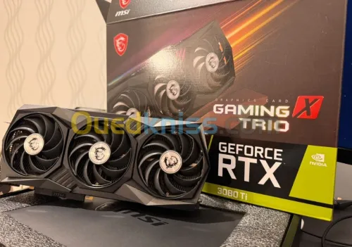Carte graphique RTX 3080 TI MSI GAMING X 12GB TRIO Etat 10/10 avec boite d'origine