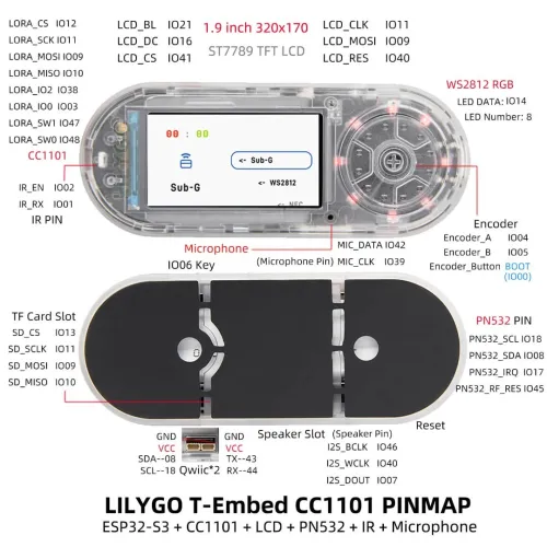 T-embed cc1101 plus (flipper zero)