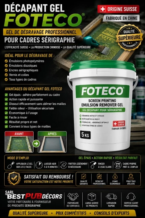 DÉGRAVANT GEL FOTECO PERFORMANCE PROFESSIONNELLE POUR LA SÉRIGRAPHIE