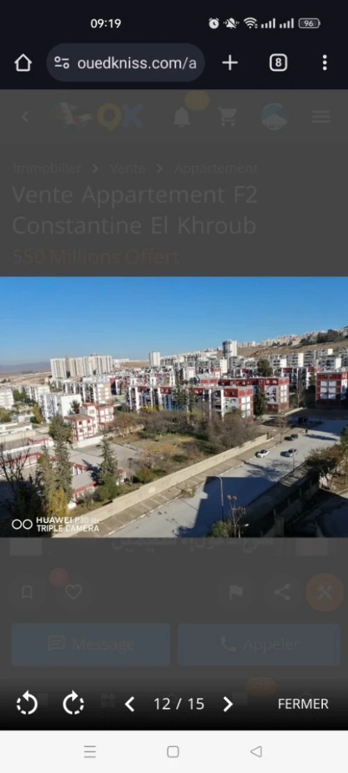 Vente Appartement F2 Constantine El khroub