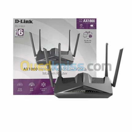 MODEM ROUTEUR D-LINK AX1800 WIFI 6 ADSL X-1852E