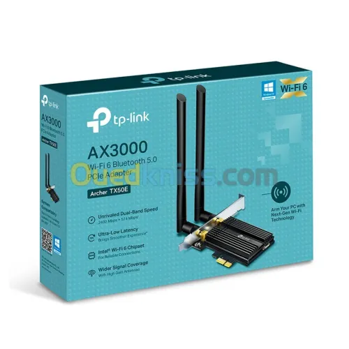 CARTE RESEAU TP-LINK PCI-EXP ARCHER TX55E AX3000 WIFI6