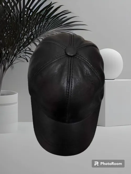 Casquette en cuir avec laine intérieur mad in Turquie homme femme 