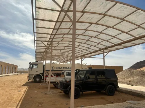 Abris Bus abris véhicules en polyacarbonate مواقف الحافلات + مواقف السيارات