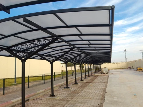 Abris Bus abris véhicules en polyacarbonate مواقف الحافلات + مواقف السيارات