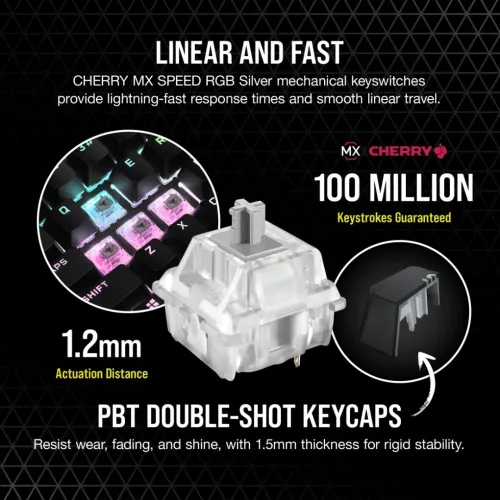 Keyboard gaming (CORSAIR K65 RGB MINI) clavier gamer