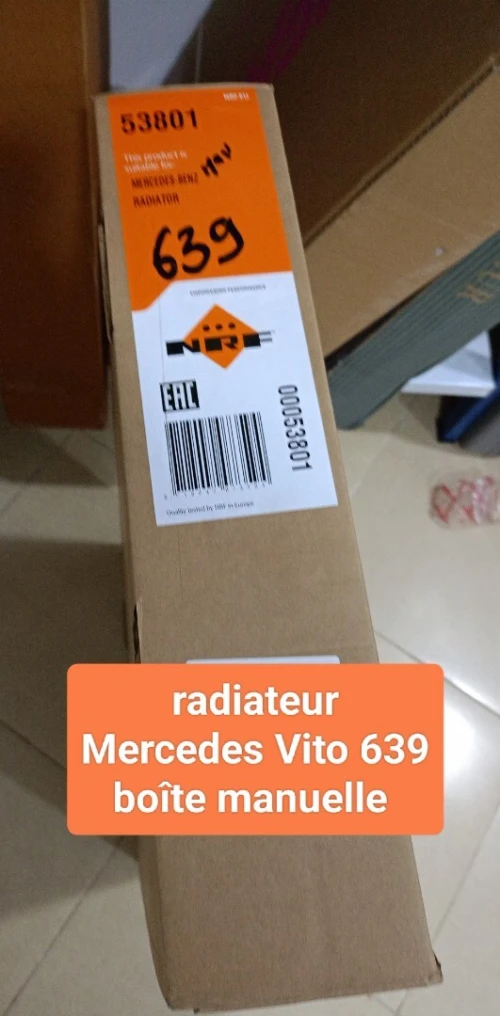 RADIATEUR MERCEDES VITO 639 BOÎTE MANUEL ET AUTO SPRINTER 906 901 ET C203 220CDI BOIT AUTO