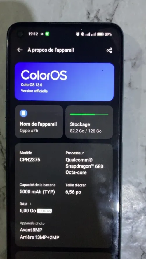 Oppo Oppo a76
