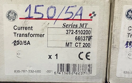 Transformateur de courant (Tc) General electric 100A 150A 200A 300A par 5A