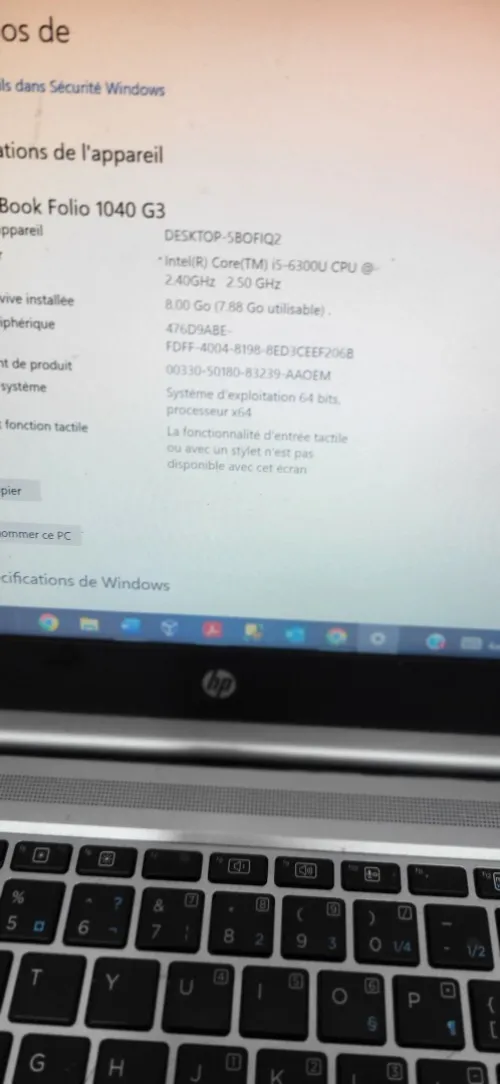 HP ELITE BOOK FOLIO 1040