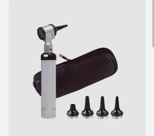 Otoscope manche métallique 