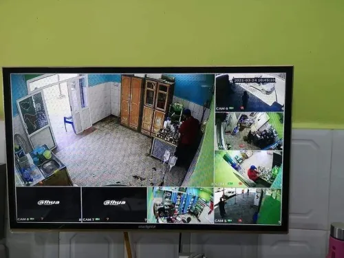 Installation caméra de surveillance et alarm 