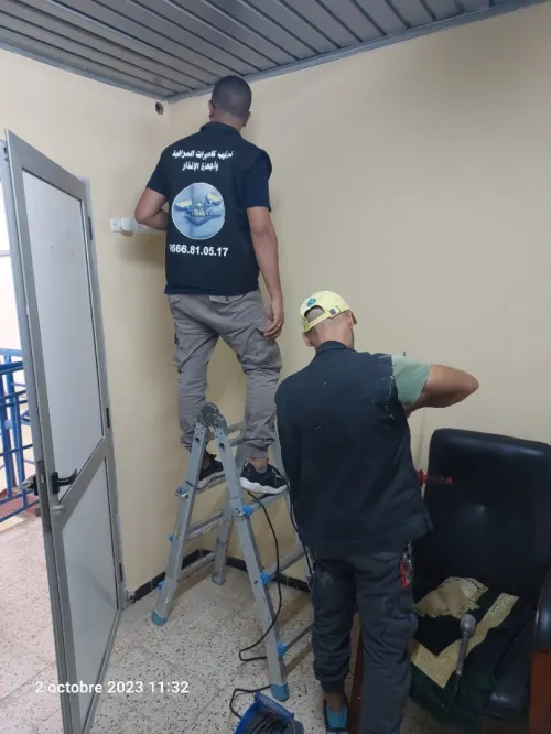 Installation caméra de surveillance et alarm 