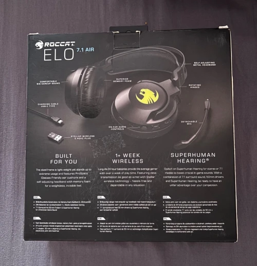 Casque gaming Roccat elo 7.1air sans fil.  Neuf testé. Pour plus d’informations envoyer un message