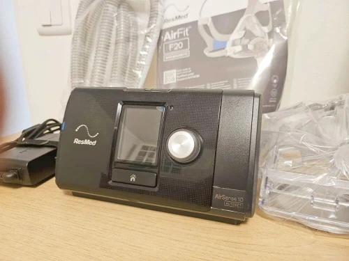 Resmed S10 PPC CPAP Resmed AirSense 10 AutoSet avec Masque Resmed AirFit F20 Appareil d'Apnée du Sommeil
