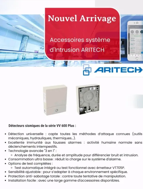 Accessoires système ARITECH détection incendie, contrôle d'accès, anti intrusion et énergie 