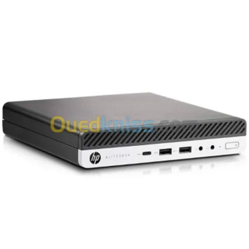 Unité MINI HP 800 G3 I5 6EM / 8G ram / 256GB / USB 3.0 VGA / Display Port + ( Chargeur Originale )
