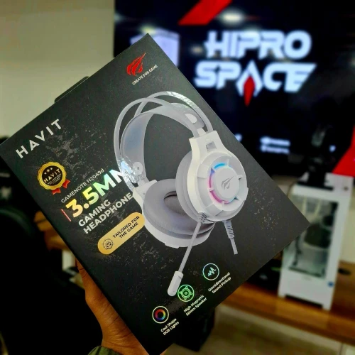 CASQUE GAMER HAVIT H2049D 3.5 MM RGB BLACK/WHITE