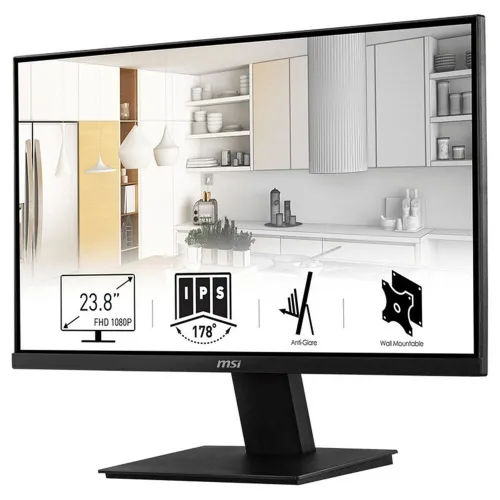 Ecran MSI Pro MP243XW 23.8" Full HD IPS 1920 x1080 100Hz Haut-Parleurs Intégrés Display HDMI Display