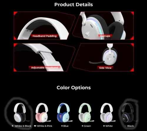 CASQUE GAMER HAVIT FUXI-H7 FIVE MODE 2.4G+BT+TC+UC