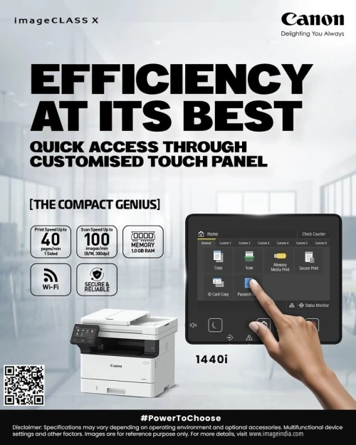 Canon I-SENSYS X 1440i - Wi-Fi - MULTIFONCTION - MONOCHROME A4 - 40 Ppm - Écran Tactile LCD - Photocopie- Imprimante