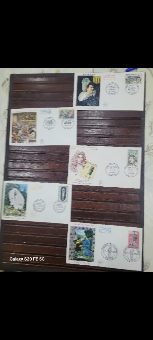 Collection timbres enveloppes 1er jour france