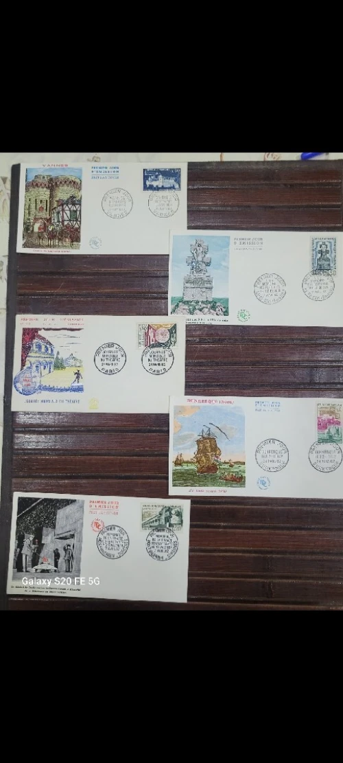 Collection timbres enveloppes 1er jour france
