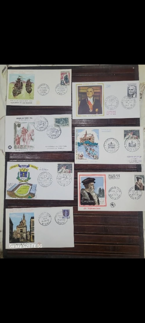 Collection timbres enveloppes 1er jour france