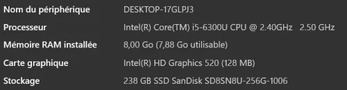 hp elitebook 830 g3 i5 6eme