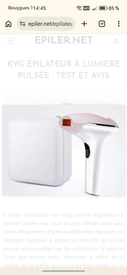 Épilateur laser