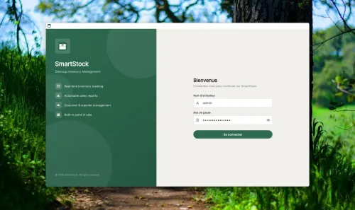SmartStock - Logiciel de gestion de stock professionnel pour Windows