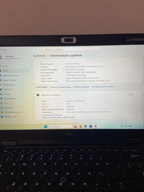 Dell latitude5490  i7 8em