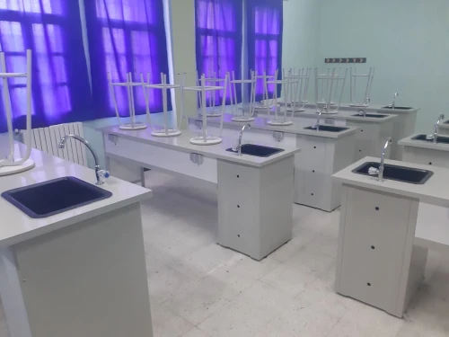 Paillasse scolaire / table scientifique / paillasse  de laboratoire scolaire 