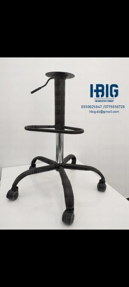PIETEMENT EN ACIER CHROME / ETOILE 5BRAS / ÉTOILES CHAISE / ERGONOMIQUE / OPÉRATEUR / CHAISE DU BUREAU / ACCESOIRES CHAISE