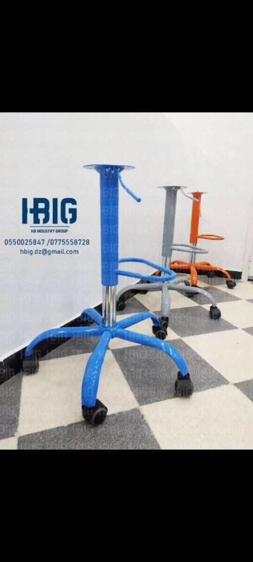 PIETEMENT EN ACIER CHROME / ETOILE 5BRAS / ÉTOILES CHAISE / ERGONOMIQUE / OPÉRATEUR / CHAISE DU BUREAU / ACCESOIRES CHAISE