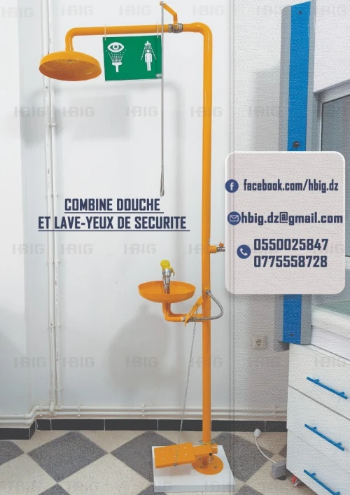 douchette lave-oeil de sécurité /Combine de douchette de sécurité et lave yeux