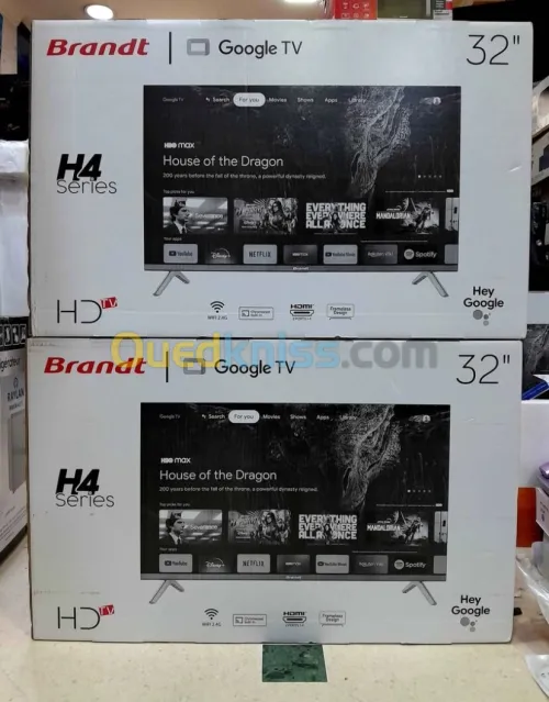 Promotion television Brandt 32 pouce simple et Google tv