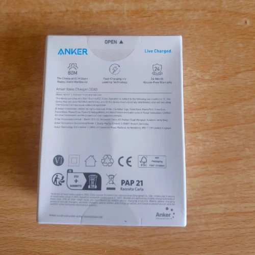 Chargeur anker original 65w