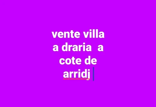 Vente Villa Alger Draria