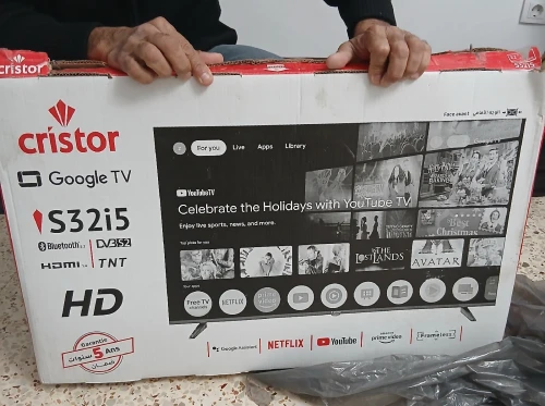 TV cristor 32 Pouces google TV neuf .
