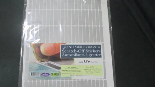 Stickers à gratter sur commande
