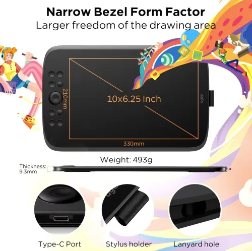 UGEE M908 10 " tablette graphique graphic design 